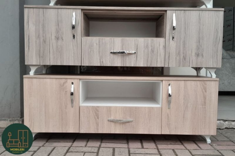 Tavoline tv tirane, komode televizori 140 cm moderne, mobilje per tv me ekran te madh, komodine televizori me hapesire shtese, tavoline televizori e perdorur, mobilje televizori per apartament familjar, tavoline tv me raft