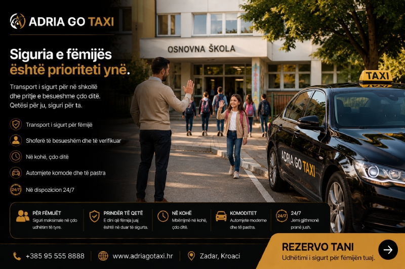 Siguria e fëmijës suaj është prioriteti ynë. Udhëtime të sigurta dhe të besueshme çdo ditë.