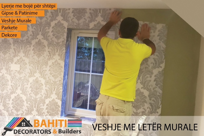 Veshje leter murale Durres, vendosje wallpaper Durres, dekor murale Durres, usta leter murale Durres, dekor modern muresh Durres, sherbime dekor murale Durres, sherbime dekorimi profesional Shqiperi, dekor interieri profesional