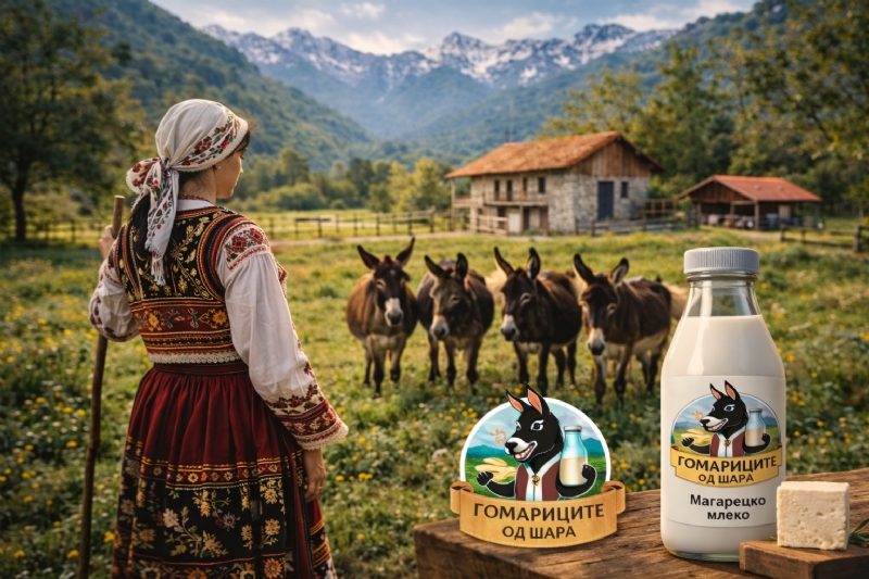 магарица, млеко, ретко, луксуз, природно, традиција, Балкан, уникатно, производ, вредност, квалитет, автентично, наследство, култура, премиум, здравје, свежо, природен, вкус, искуство, ексклузивно
