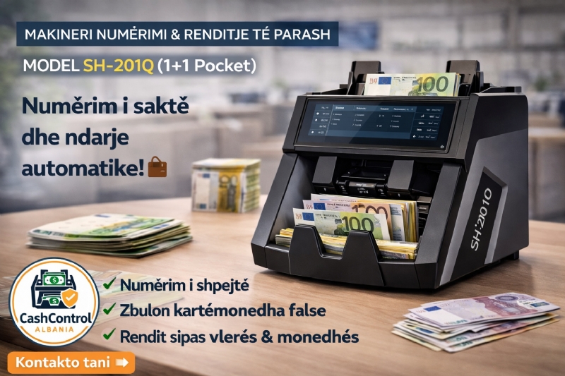 Numerues per pika valutore Modeli SH-201Q nga Cash Control Albania, makineri per exchange, pajisje valutore profesionale, numerues parash exchange, pajisje financiare exchange, makineri numerimi valuta, numerues euro, numerues dollar