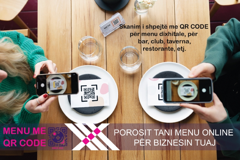 QR Code dizajn profesional, QR Code holder, QR Code menu, QR Code per faqe web, QR Code per menu, QR Code plexi, QR Code professional, QR Code stand, QR Code table stand, QR generator menu, QR menu stand, QR personalizuar me logo