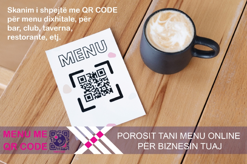 Mbajtese profesionale per menu online, Mbajtese QR me material premium, Mbajtese QR Code restorant, Mbajtese QR plastike per restorant, Mbajtese QR Code me PVC, QR Code per restorant, Menu dixhitale me QR Code per taverna