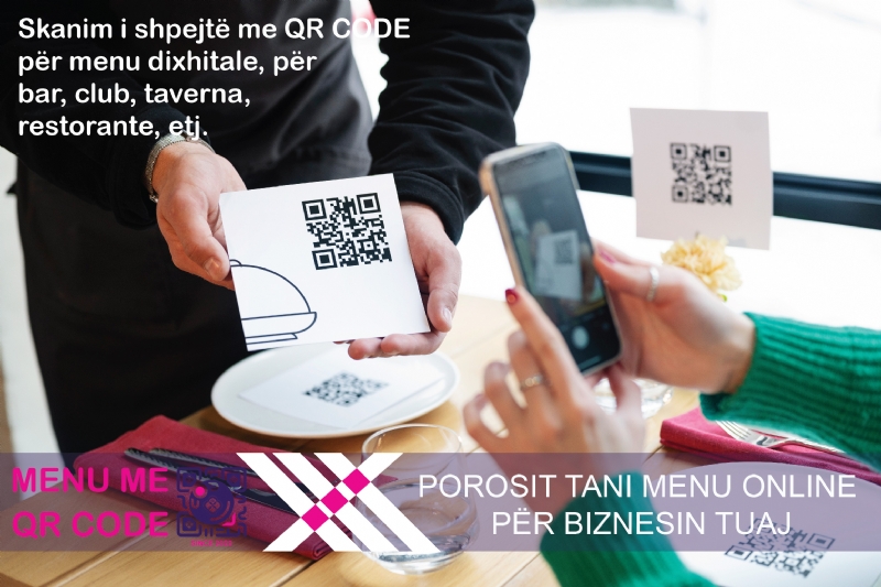 Dizajn grafik Tirana, shërbime marketingu për lokale në Tiranë, menu me porosi Tirana, menu profesionale Tirana, mbajtëse QR Code Tirana, menu premium Tirana, printim profesional menu Tirana, menu për fast food Tirana