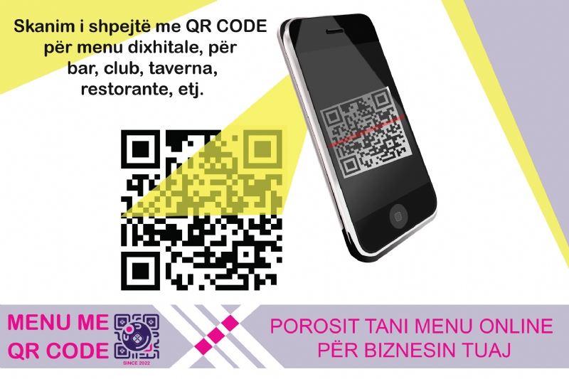 QR per menu online, QR per restorante, si te bej menu me QR, si te krijoj menu online, skanim QR menu, skano menune, suport QR Code, QR per biznes, QR per menu, program per menu online, QR Code akrilik, QR Code custom