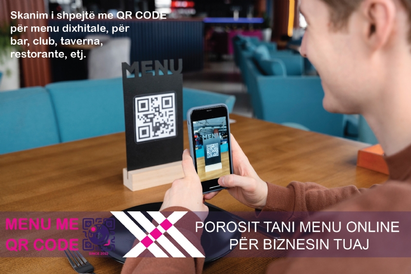 Menu dixhitale per resorte, Menu dixhitale me QR Code per resorte, Menu dixhitale online per resorte, Qrmehap per tavoline, Qrmehap pajisje per QR menu, Qrmehap per biznese, Qrmehap skano menune, Qrmehap menu me kod