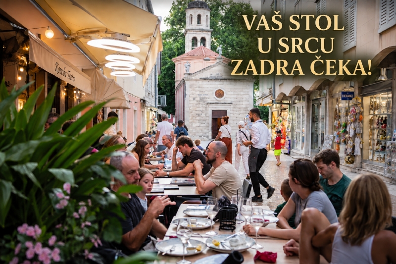 VAŠ STOL U SRCU ZADRA ČEKA – DOBRODOŠLI U KONOBU TEATRO!