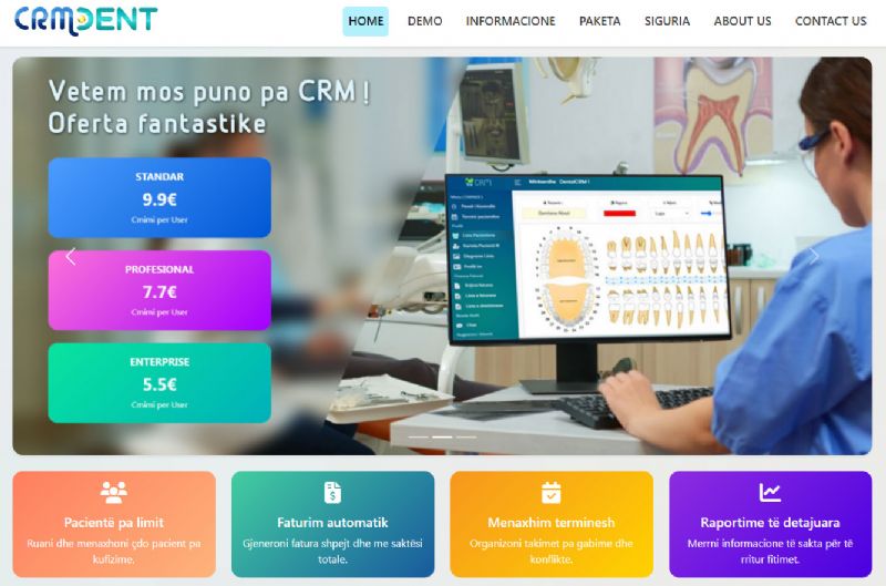 CRM Modern për Klinikën Dentare